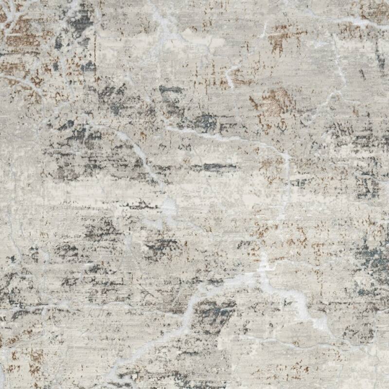 Power Loomed Abstract Modern Non Skid Stain Resistant Area Rug - 87' X '63' X '0.39