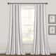 Lush Decor Farmhouse Stripe Yarn Dyed Cotton Window Curtain Panel Pair - 95" x 42" - Grey