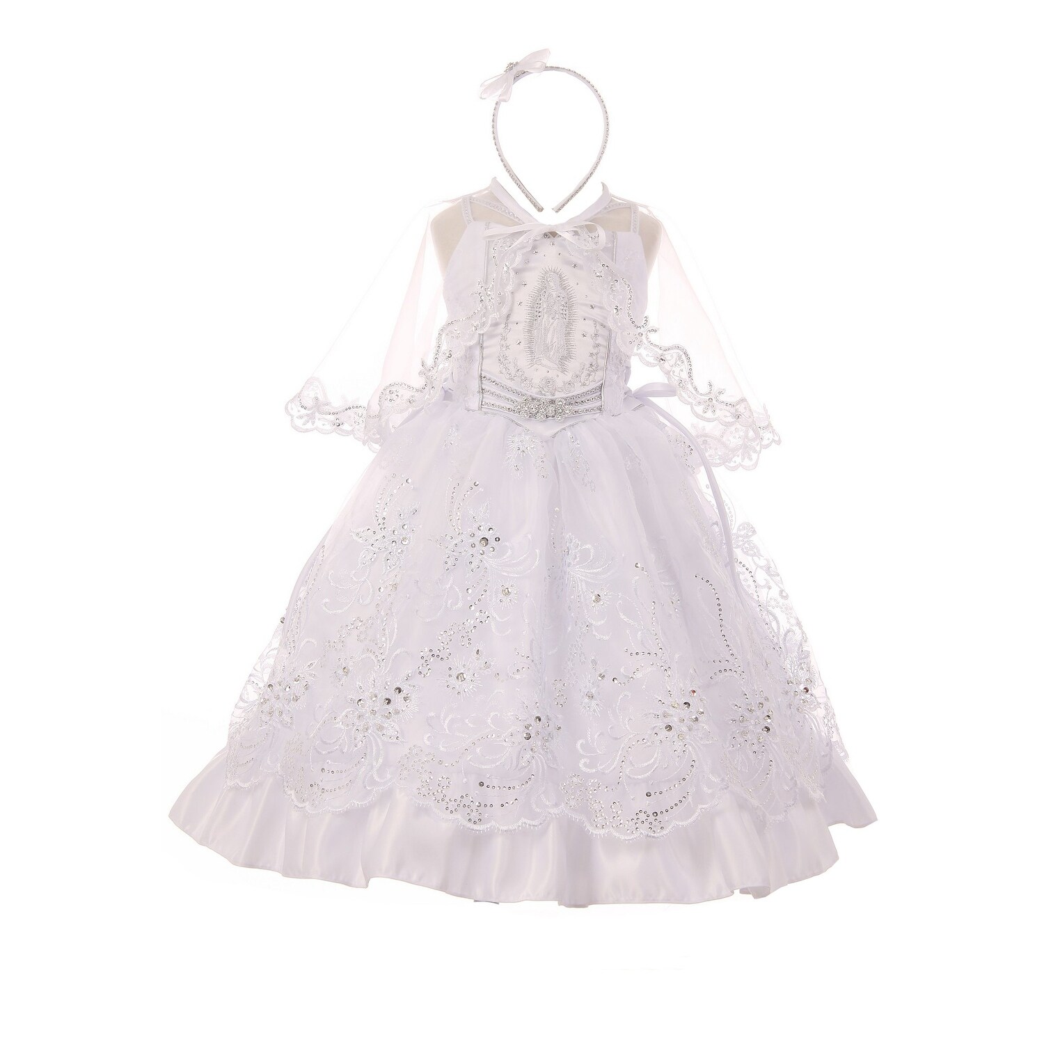 cape gown for baby girl