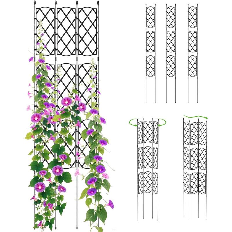 1/2 PCS Garden Trellis Outdoor Plant Support Frame w/Adjustable Shapes - 1 pcs