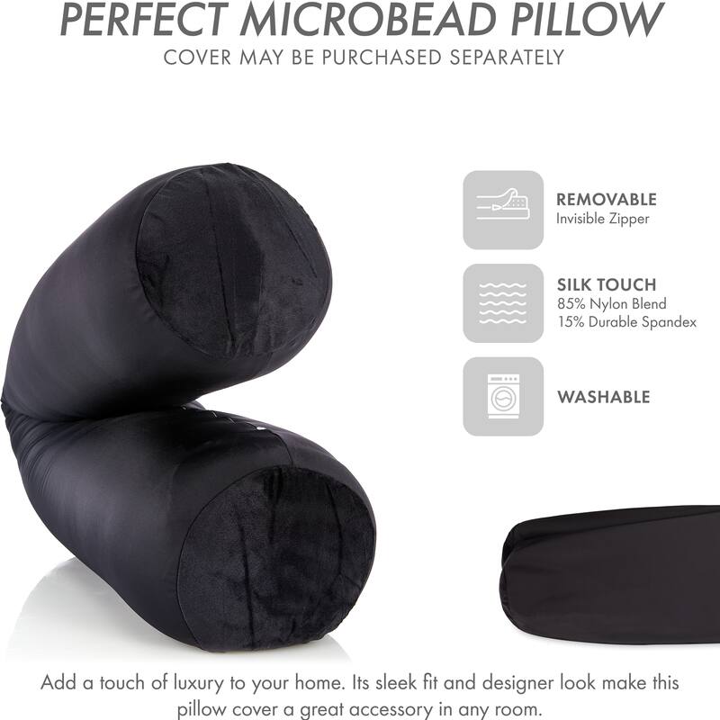 Straight Body Pillow, Premium Microbead,Side Sleeping / Pregnant Women