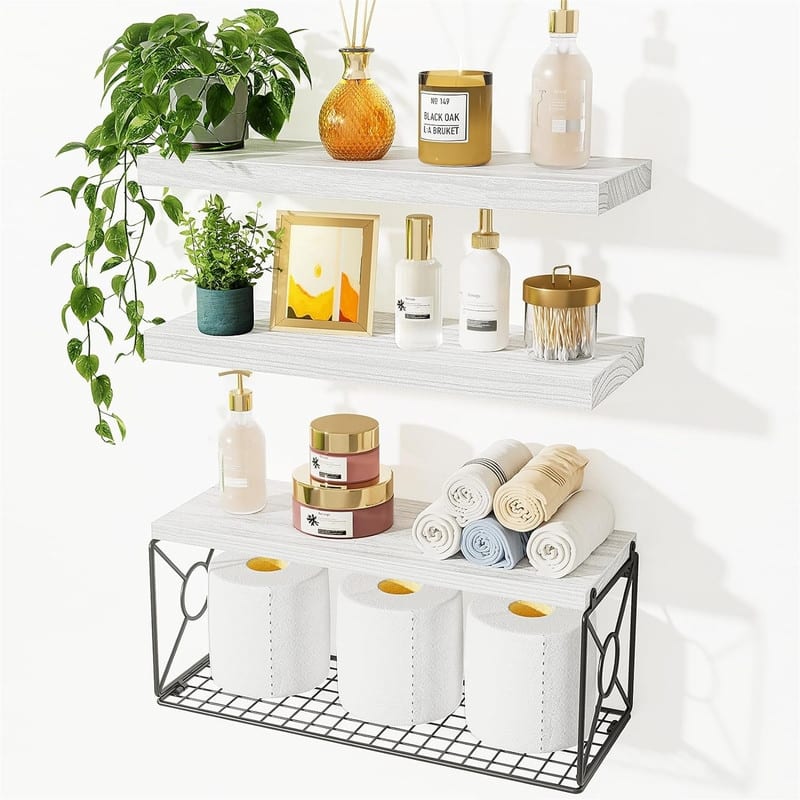 Bathroom Shelves Over Toilet - 15.75"D x 5.91"W x 1.2"H