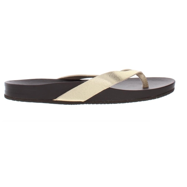 reef metallic flip flop