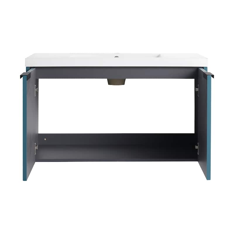 Beingnext 36"/48" Bathroom Vanity with Sink, Floating Bathroom Vanity with Soft Close Door