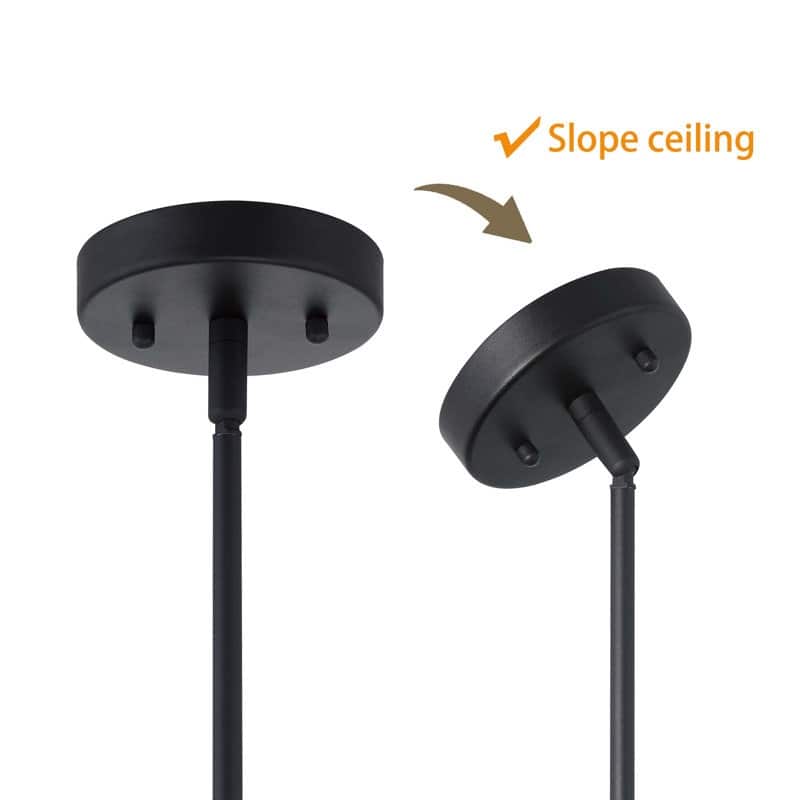 Acroma - 4 Light Steel & Glass Dimmable Drum Chandelier - N/A