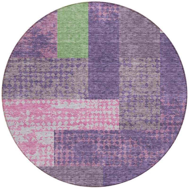HomeRoots Geometric Transitional Rectangle Outdoor Rug