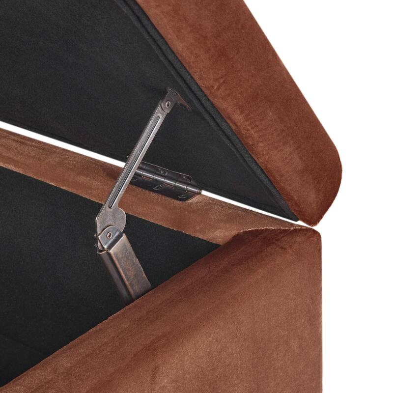 Mission Tufted Fabric Storage Ottoman Bench by Christopher Knight Home