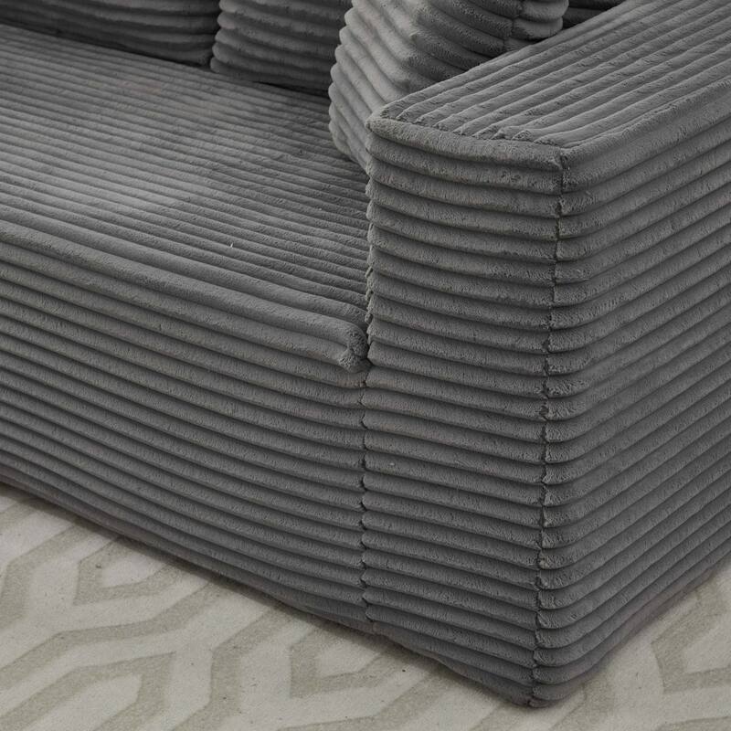 106" Cloud Sectional Couch L-Shape with Left Facing Chaise(Single Seat is not included),Deep Seat Modern Modular Sofa