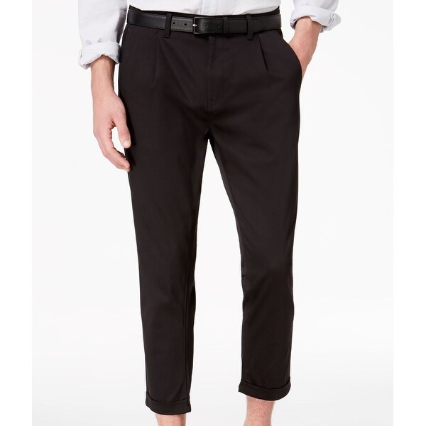 black cropped chinos mens