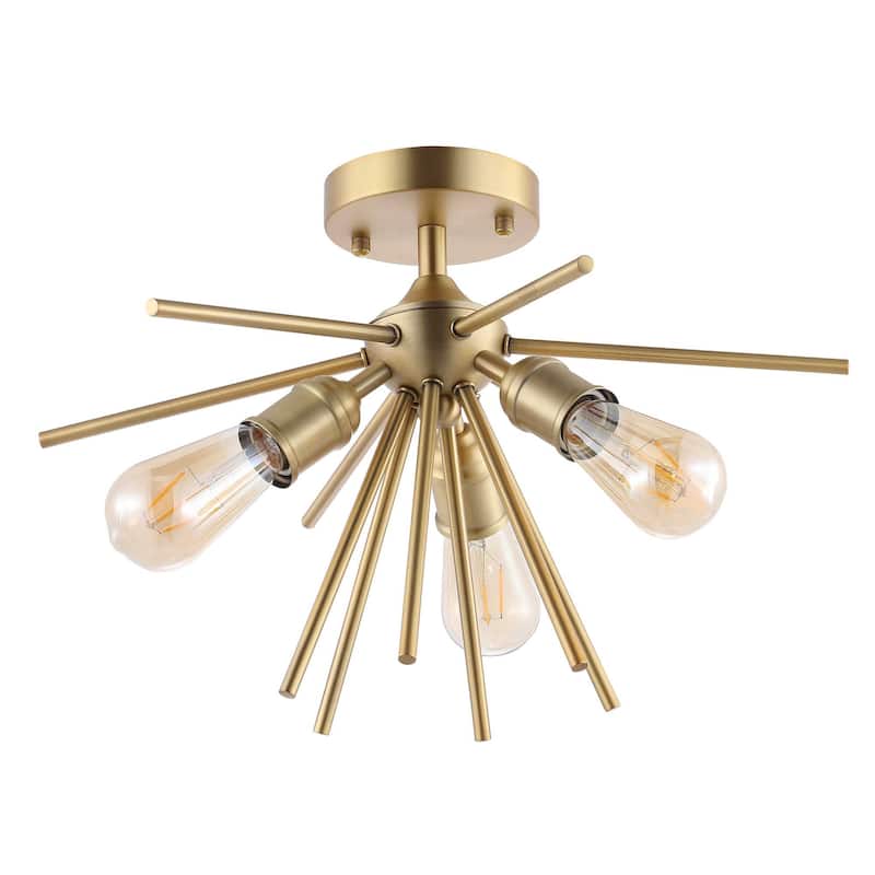 GetLedel Modern 3-Light Sputnik Semi-Flush Mount