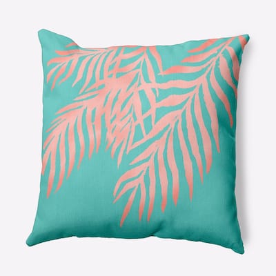 Blowing Palm Fronds Decorative Throw Pillow