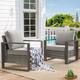 Option Grey Wicker Grey Cushion