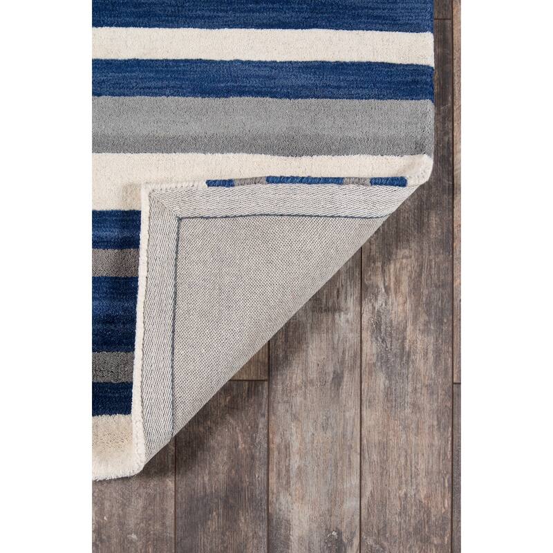 Momeni Metro Hand Tufted Wool Contemporary Striped Area Rug