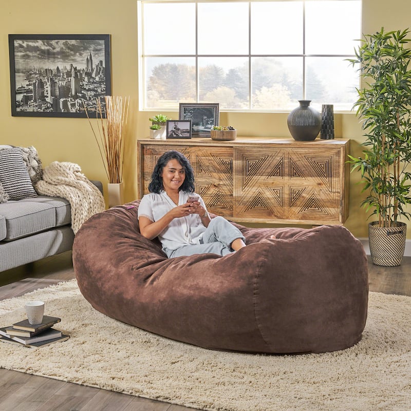 Larson 8-foot Lounge Beanbag Chair by Christopher Knight Home