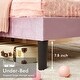 preview thumbnail 8 of 7, Javlergo Twin Size Platform Bed Frame with Crown Headboard, Adjustable Height Upholstered Princess Bed for Kids
