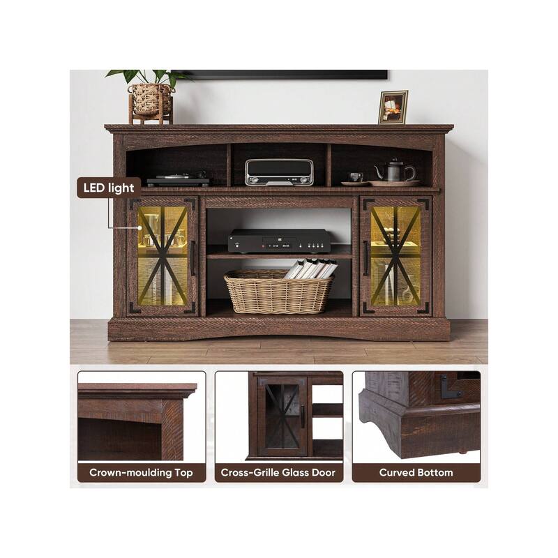 Royalcraft Royalcraft 55'' Retro Media Console with LED Light
