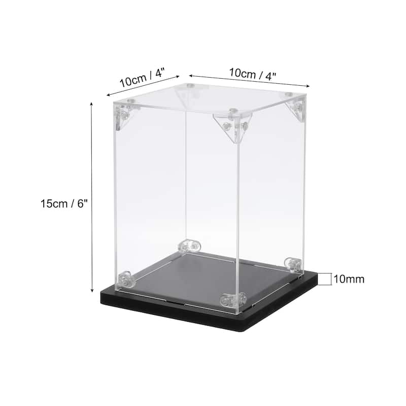 Acrylic Display Case, for Displaying Collectibles, Dolls, Model Car - 4"x4"x6"