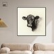 preview thumbnail 10 of 60, Darkness in Detail of Cow Canvas Animal Art Prints by Art Remedy