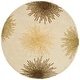 preview thumbnail 130 of 140, SAFAVIEH Handmade Soho Miyase Modern Burst New Zealand Wool Rug 8' x 8' Round - Beige