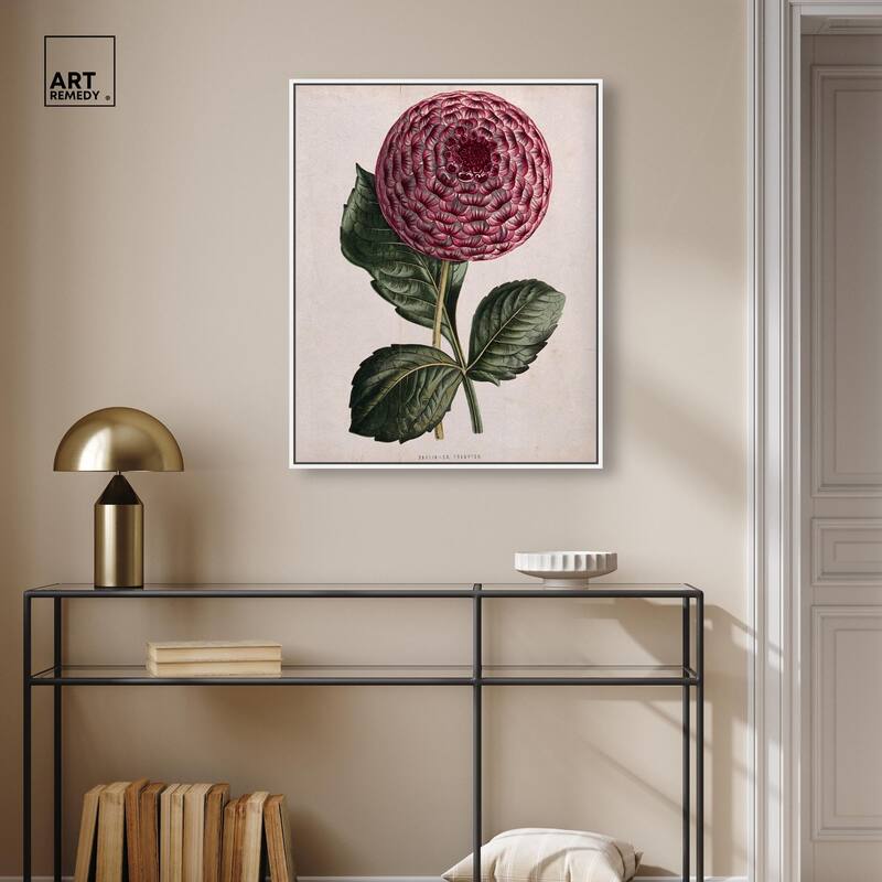 A dahlia Canvas by Art Remedy