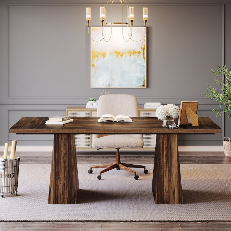 63 Inches Office Desk, Executive Desk for Home Office
