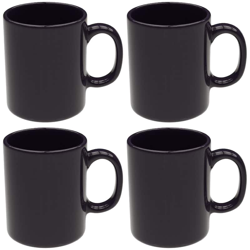 Omniware Set of 4 Teaz Cafe Mugs - Aubergine