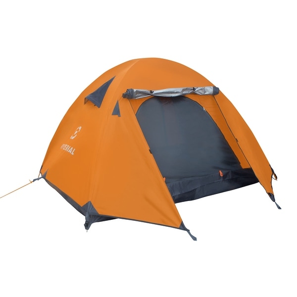 Winterial 4 Person Tent / Easy Setup Lightweight Camping and Backpacking 3 Season Tent / Compact
