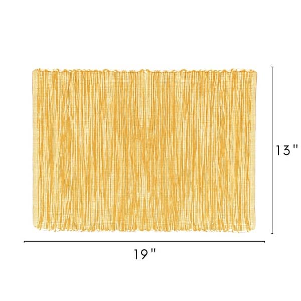 dimension image slide 1 of 7, Fabstyles Shadows Cotton Placemats Set of 4 - 13x19