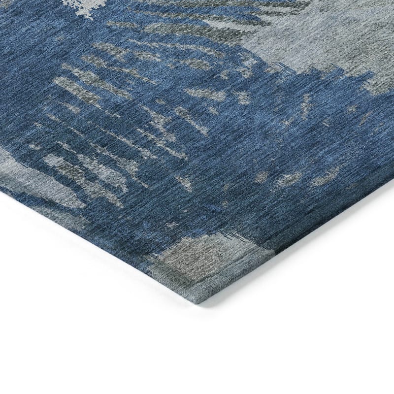 Machine Washable Indoor/ Outdoor Chantille Modern Burst Rug