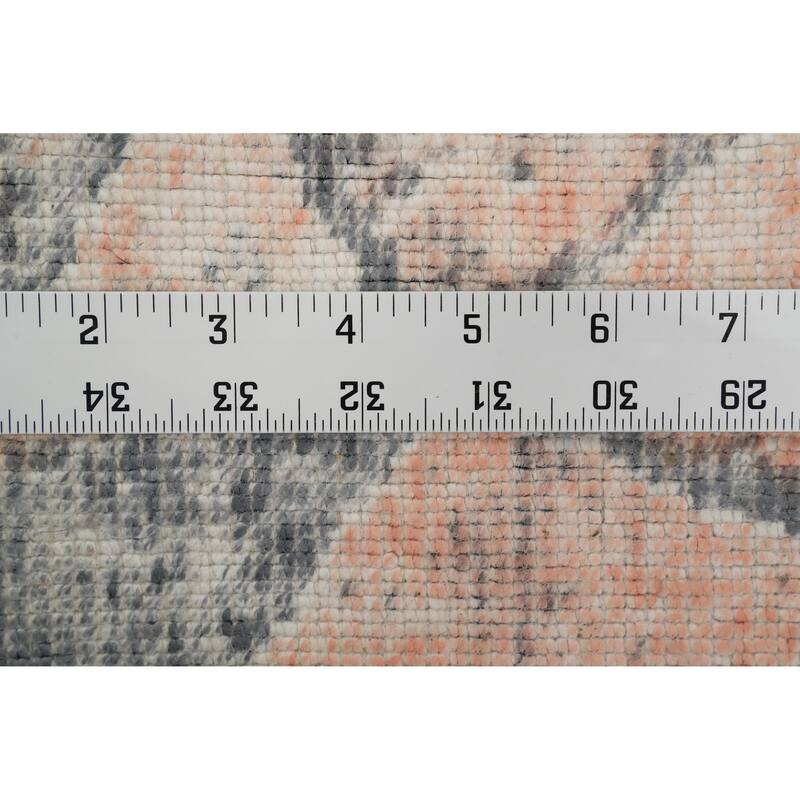 Hand Knotted Oriental Viscose Silk Carpet Modern Pictorial Multi-Colored Abstract Area Rug - 7' 11'' X 5' 6''