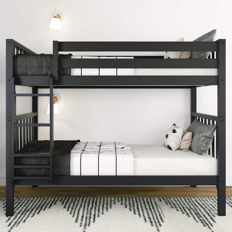 Max and Lily Scandinavian Twin Over Twin Bunk Bed