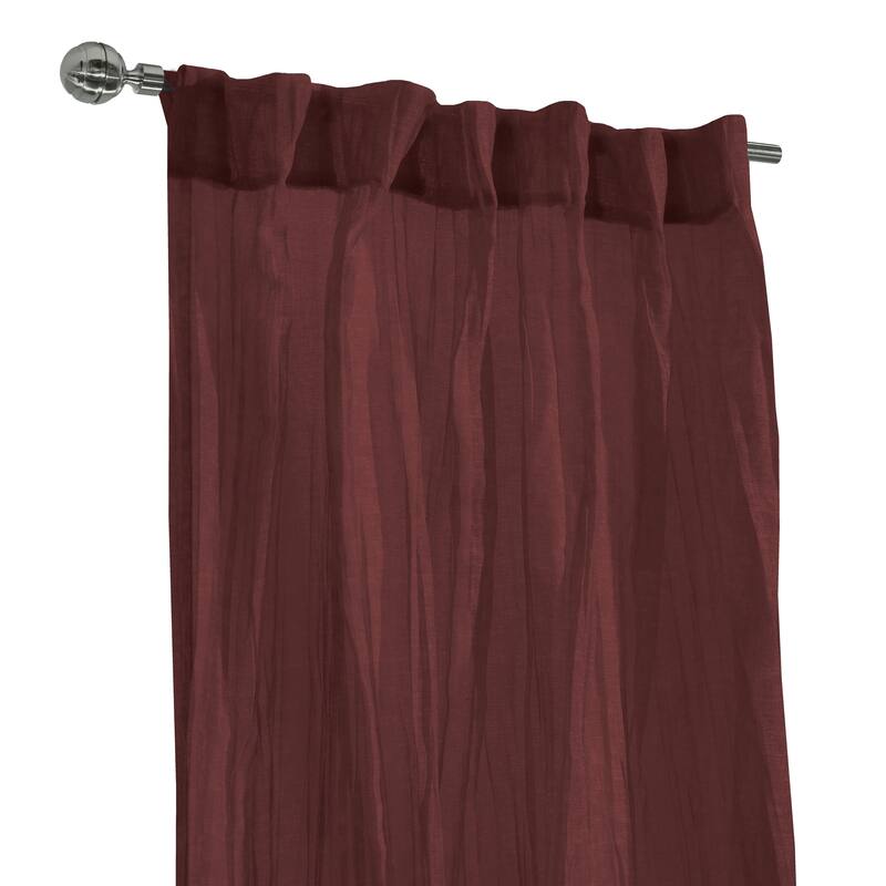 Paloma Sheer Dual Header Curtain Panel