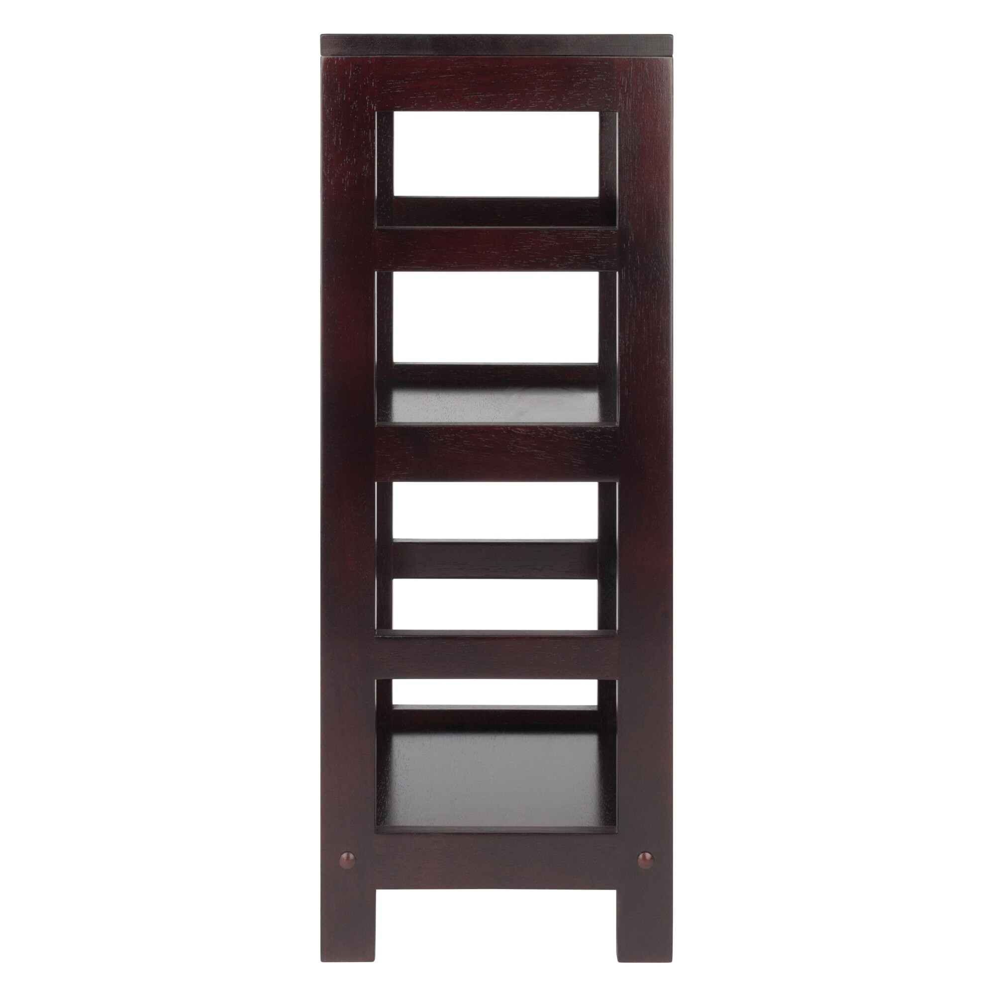 trestle bookcase espresso