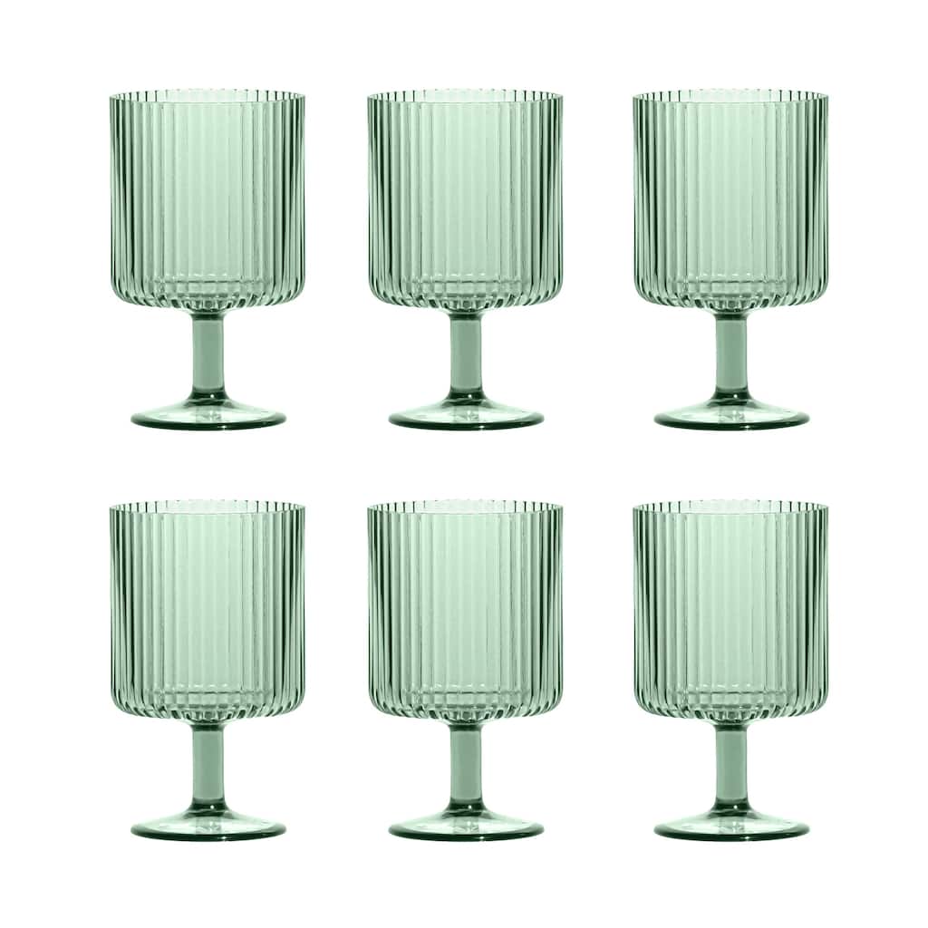Abode Homewares by TarHong Mesa Stacking Goblet, 15 oz. Set of 6