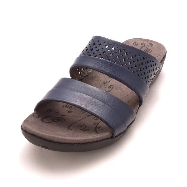 Shop Bare Traps Womens Jimina Open Toe Casual Slide Sandals Navy