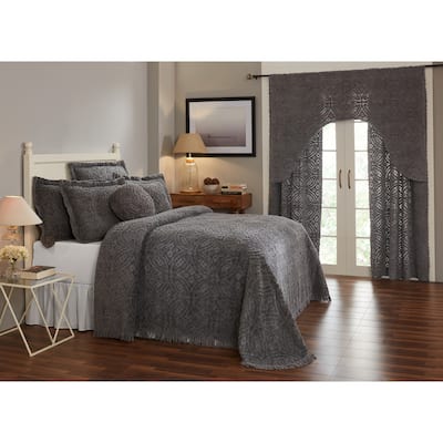 Better Trends Wedding Ring 100% Cotton Soft & Plush Chenille Tufted Bedspread - Loop Design, Machine Washable & Tumble Dry Safe