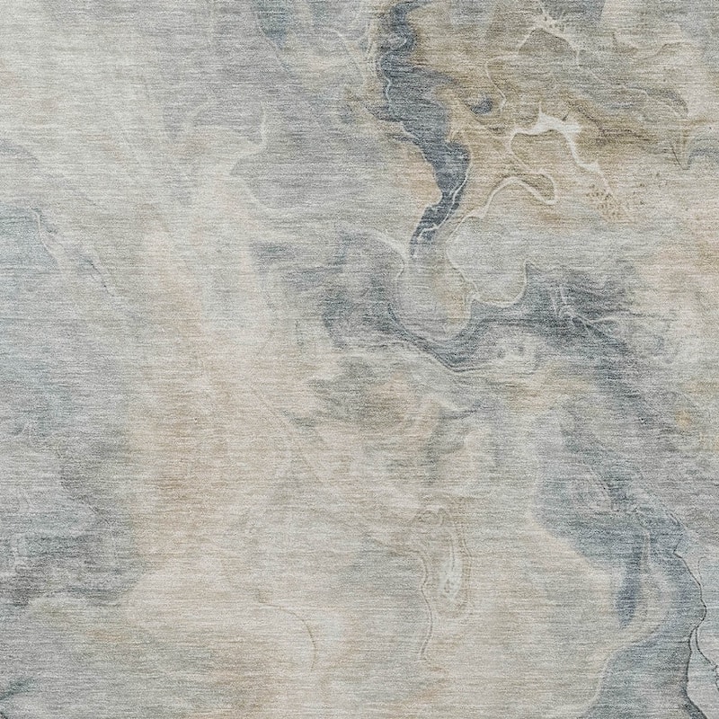 HomeRoots Abstract Modern Rectangle Outdoor Rug