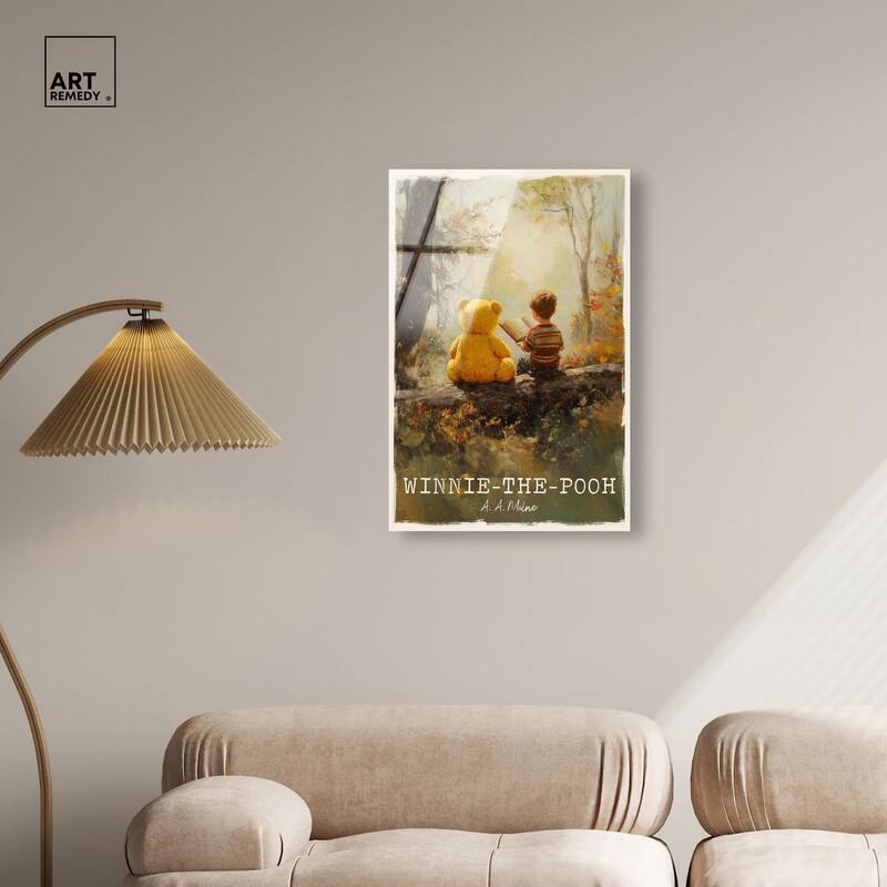 Classic Winnie the Pooh Acrylic by Art Remedy, Ready to Hang
