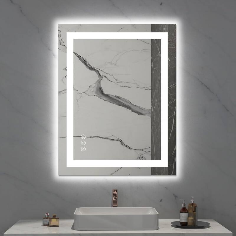Waterproof Bathroom Vanity Mirror - 28x36 Inch