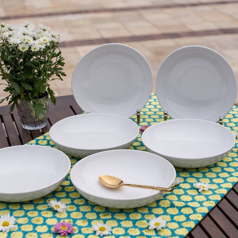 Manhattan Comfort Coup 12 Large Dinner 8.46" Soup Bowls