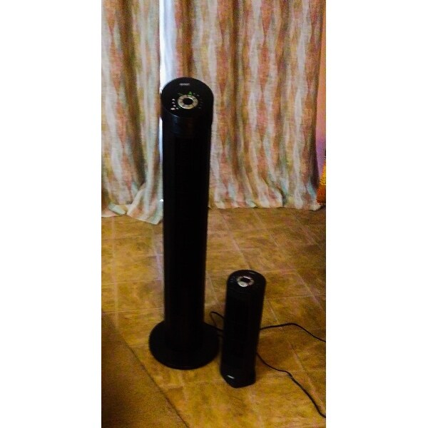 Top Product Reviews for Seville Classics UltraSlimline Tower Fan Combo Pack  - 40 in. Tower Fan  17 in. Personal Tower Fan - 12817610 - Overstock