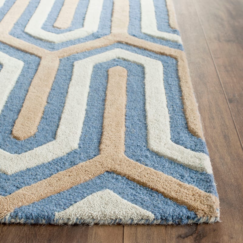 SAFAVIEH, Handmade Cambridge Faiza Modern Moroccan Wool Rug