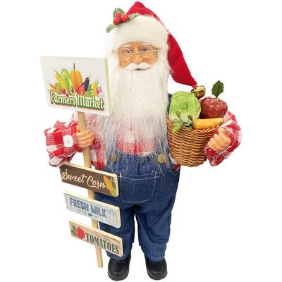 15" Farmers Market Claus