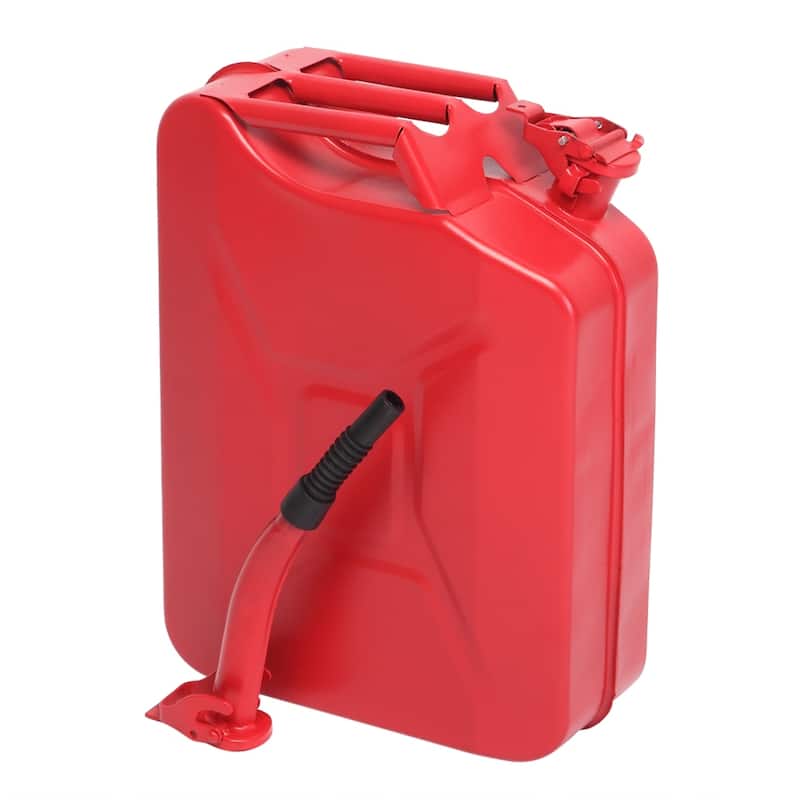 5 Gal 20L Jerry Can Gasoline Fuel Can Emergency Backup Caddy Tank - N/A - Red