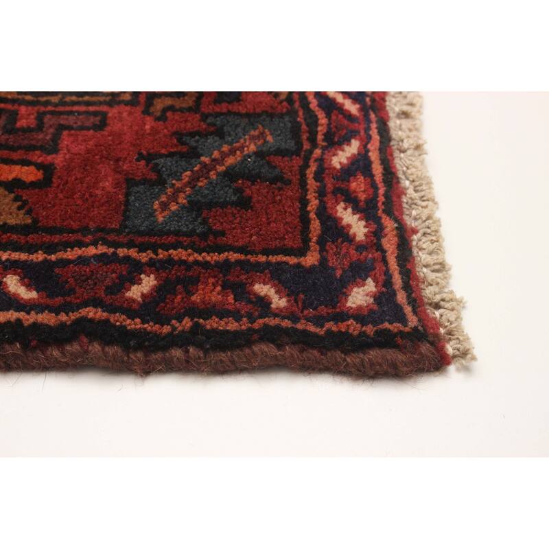 ECARPETGALLERY Hand-knotted Andelz Red Wool Rug - 4'2 x 6'11