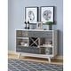 preview thumbnail 13 of 11, Furniture of America Darsan Mid-century Modern 2-drawer Buffet Distressed Grey