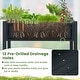 preview thumbnail 10 of 28, Gymax HIPS Raised Garden Bed Poly Wood Elevated Planter Box w/ Legs &