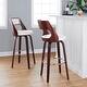 preview thumbnail 21 of 28, Carson Carrington Alingsas 30" Fixed-Height Bar Stool with Bent Wood Legs & Round Footrest (Set of 2)
