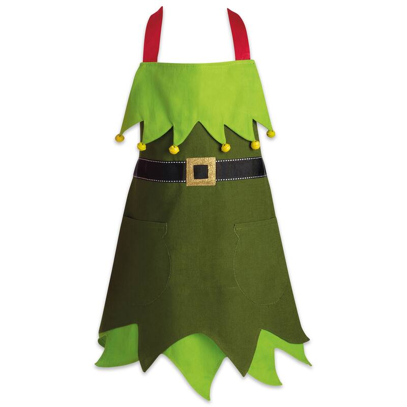 Design Imports Christmas Plaid Chef Kitchen Apron