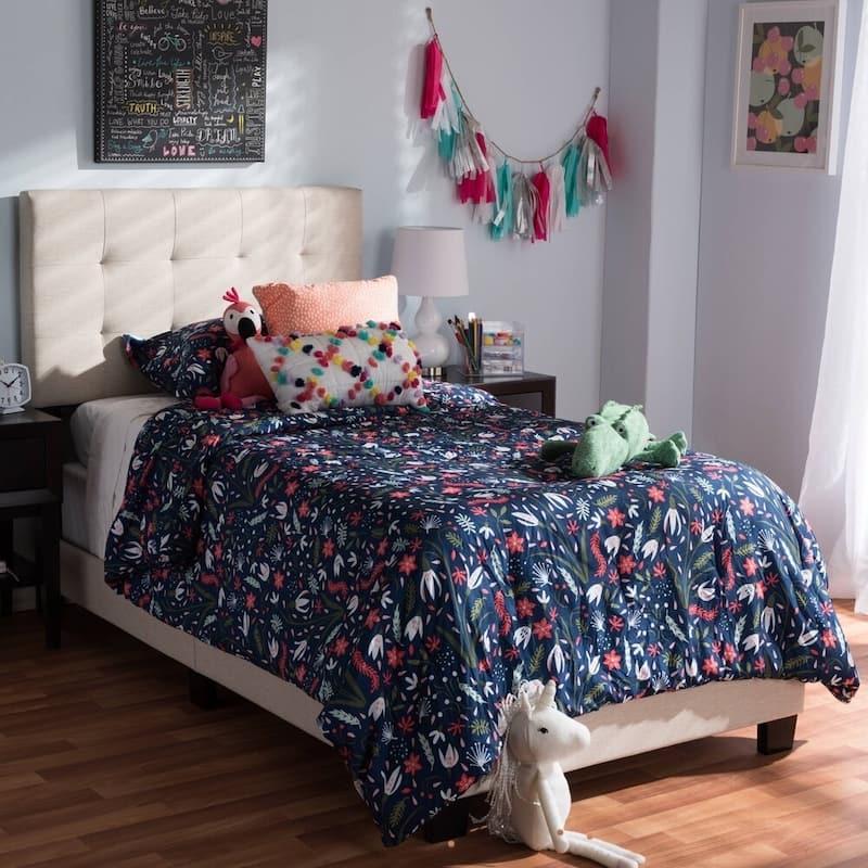 Taylor & Olive Tuxbury Upholstered Twin Platform Bed